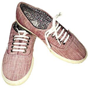 Vans Women's 5.5 Lace Up Low Top Round Toe Purple Sneakers New Without Tags